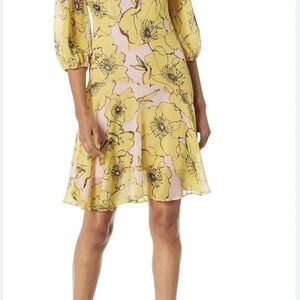 Taylor Pink and White Ruffled Tiered Sundress